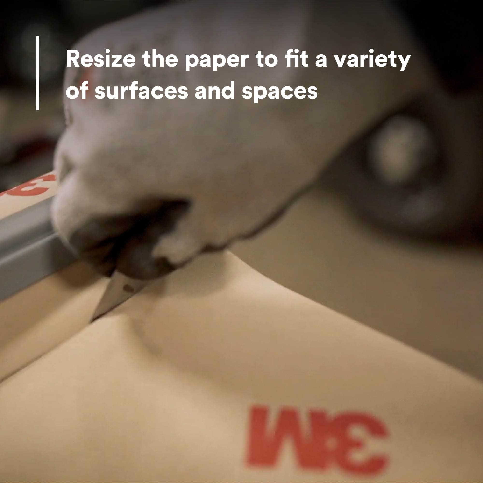 3M 3M Welding and Spark Deflection Paper 05916, Flame Retardant, Adhesive Backing, Repositionable, 24 in x 150 ft