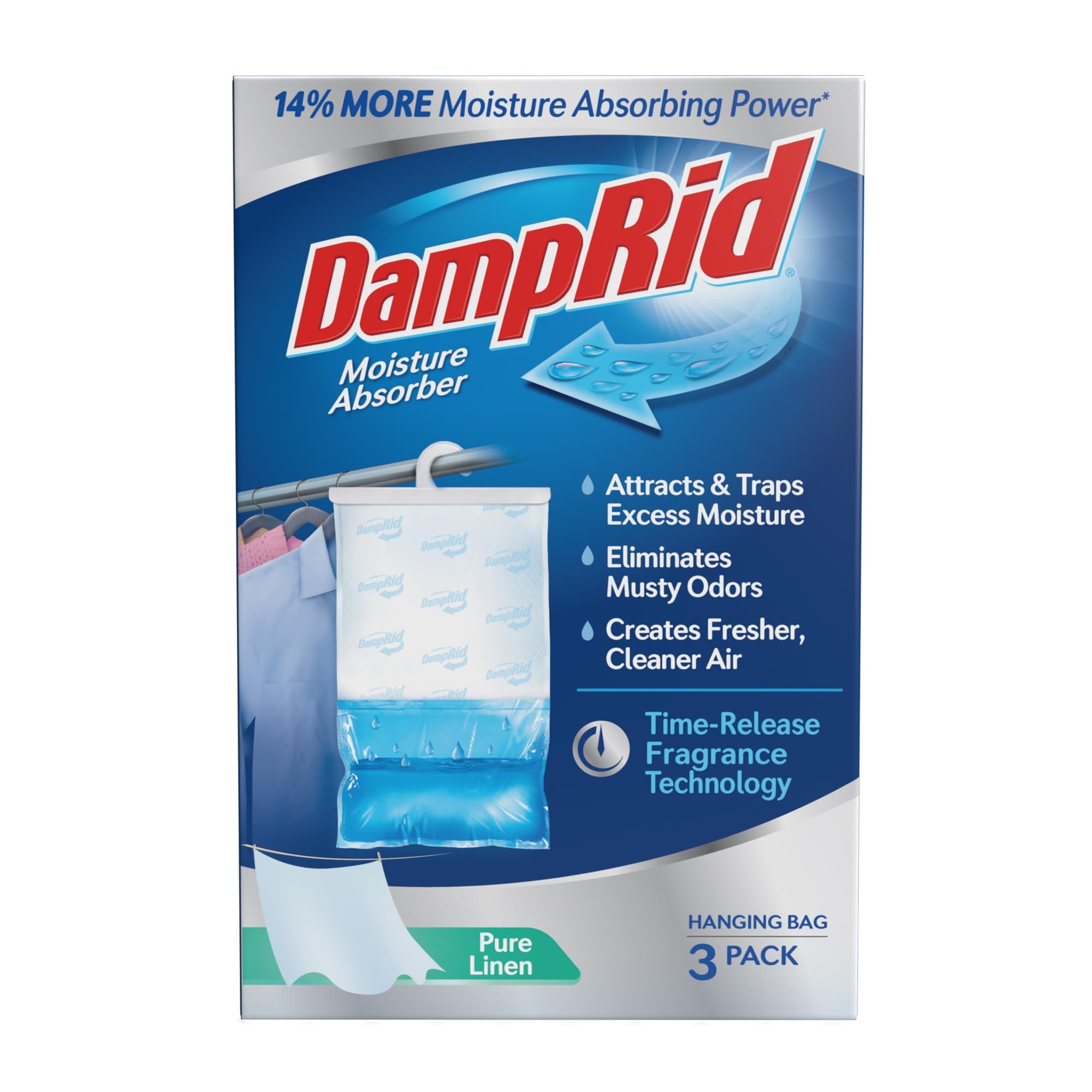 DampRid DampRid Hi-Capacity Moisture Absorber Bucket & Hanging Bag Moisture Absorber 3-Pack Bundle