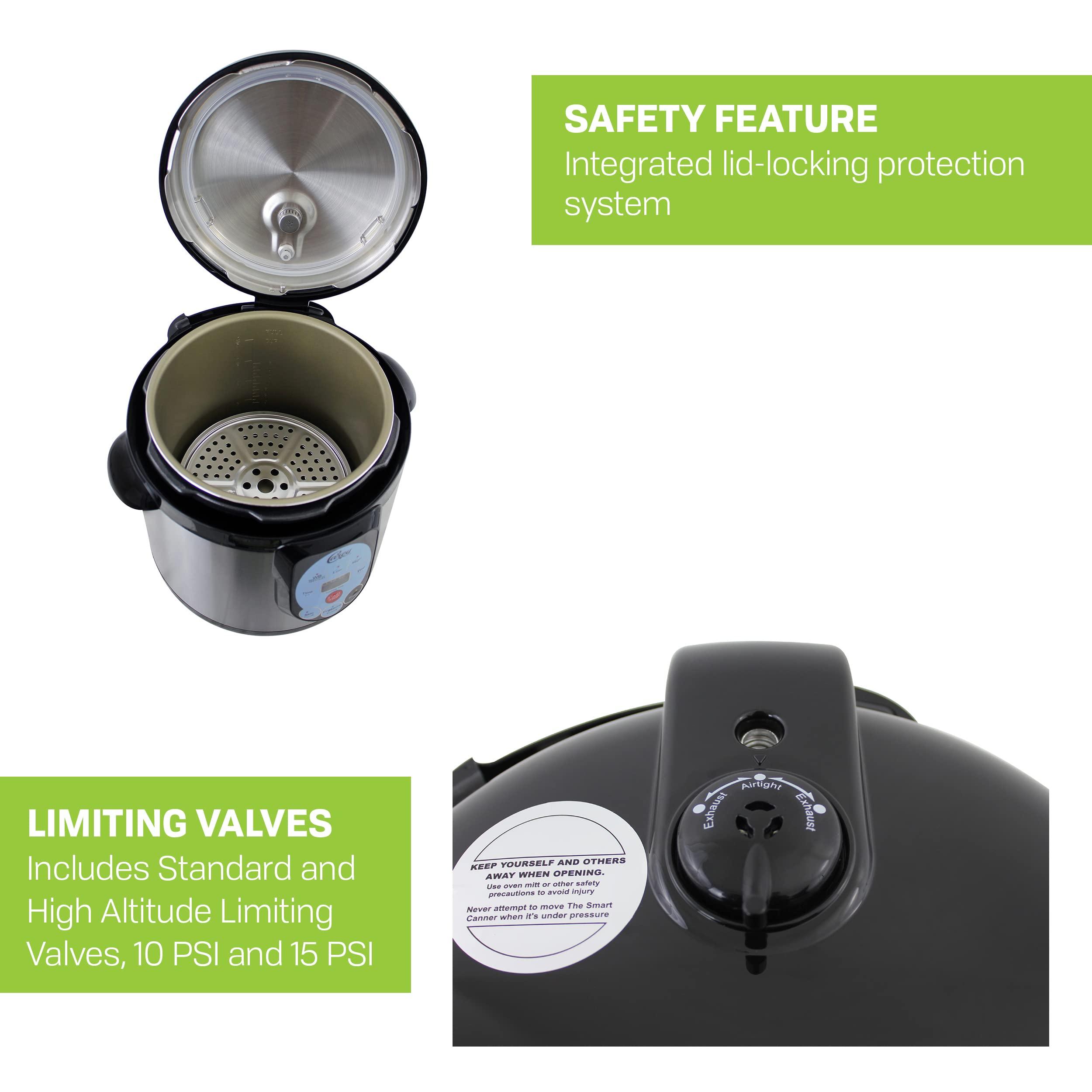 Nesco CAREY DPC-9SS Smart Electric Pressure Cooker and Canner, Stainless Steel, 9.5 Qt