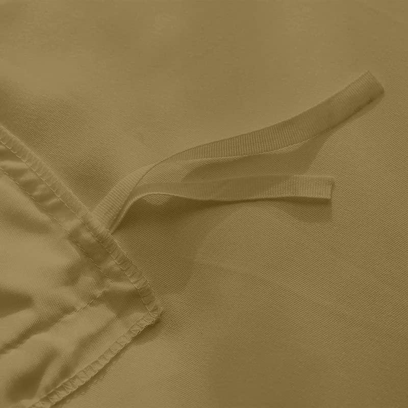 HIGH LANE BEDDING Duvet Cover Twin XL Size, 600 Thread Count 100% Egyptian Cotton 3 PC Ruffled Duvet Cover Taupe Bedding Set, Aesthetic Duvet Set with Corner Ties, Soft & Cooling(1 Duvet Cover & 2 Pillow Shams)