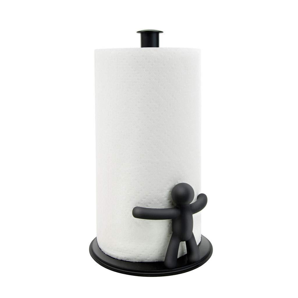 JJZXD JJZXD Paper towel holder - Modern Vertical Paper Towel Holder Stand and Dispenser, Fits Standard and Jumbo-Sized Rolls for Kitchen Countertop
