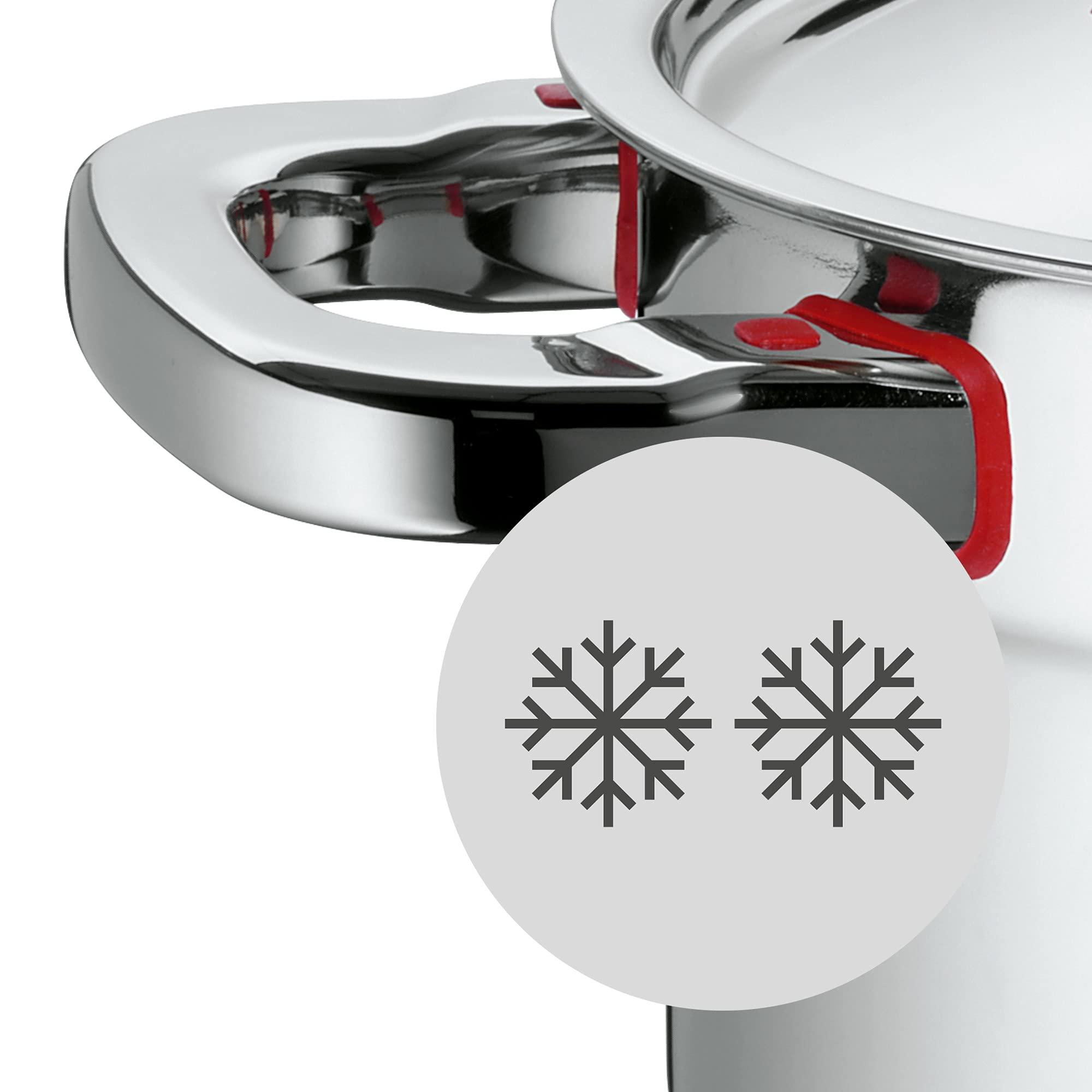 WMF WMF cookware 20 cm approx. 3,3l Premium One Inside scaling vapor hole Made in Germany Cool+ Technology metal lid Cromargan stainless steel brushed suitable for all stove tops including induction dishwasher-safe