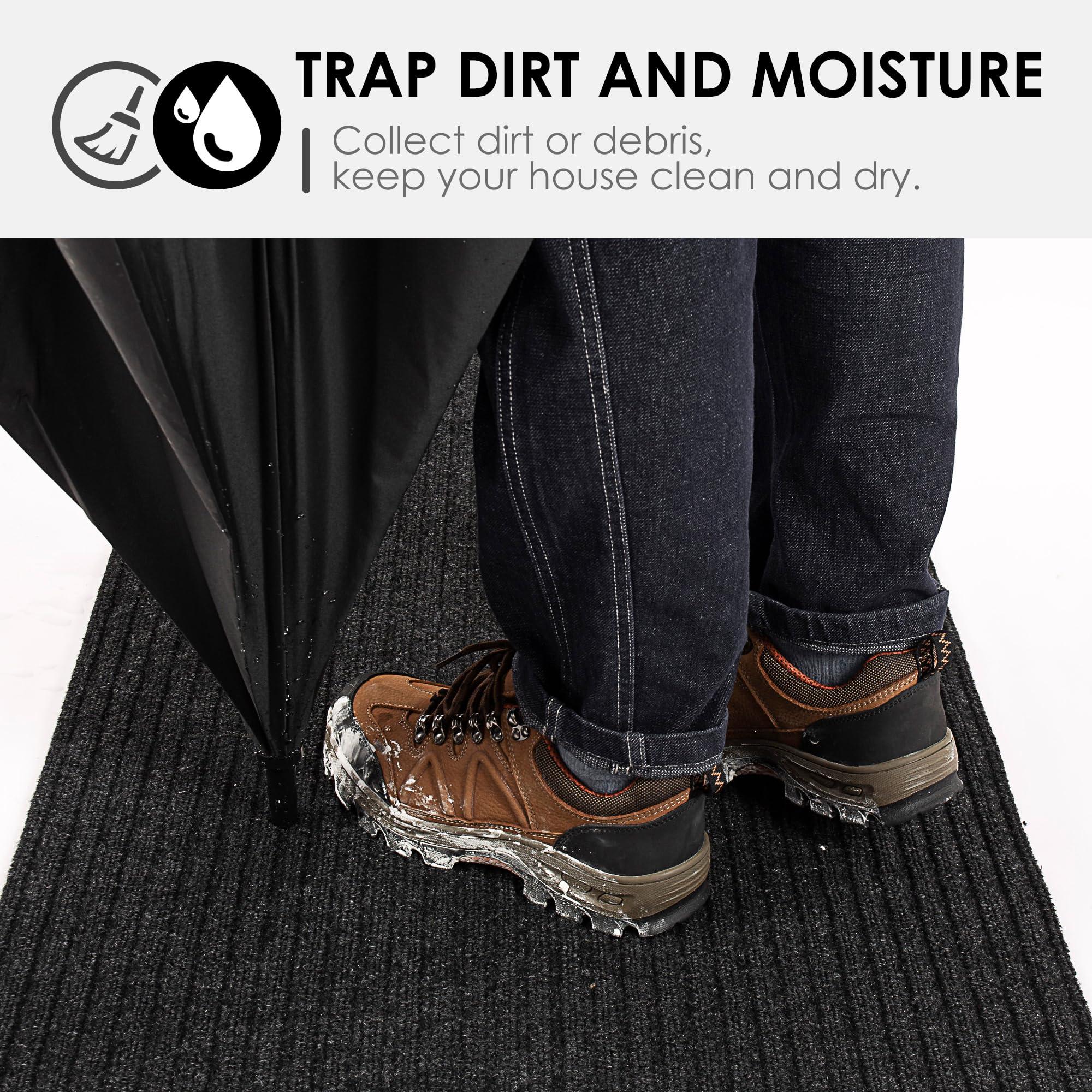 koloko koloko 4ft x 6ft Runner Rug Non-Slip Outdoor Indoor Carpet Runner Custom Size Floor Runners Area Rugs Mat with Rubber Backing for Hallway Entryway Balcony Patio Kitchen Garage Stair Laundry