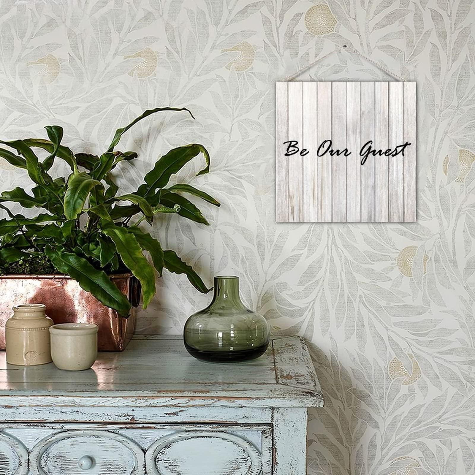 Generic Wooden Pallet Sign Wedding Sign Be Our Guest Country Wooden Sign Plaque with Sayings Wood Craft Sign Chic Style Home Hanging Sign Home Sign for Wedding Decor