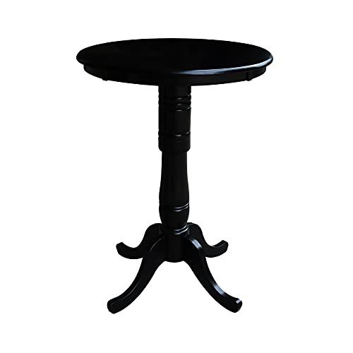 International Concepts International Concepts 30\" Round Pub Table in Black