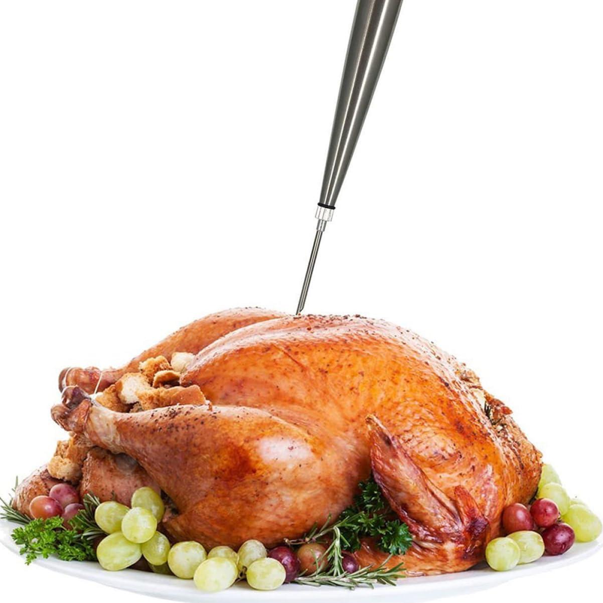 PRETYZOOM PRETYZOOM 2 Sets Turkey Needle Set Injector Injection Mallet Pounder Mixer Turkeys Chomps Turkey Kitchen Tool Marinade Injecting Tool Kitchen Gadget Oil Suction Pump