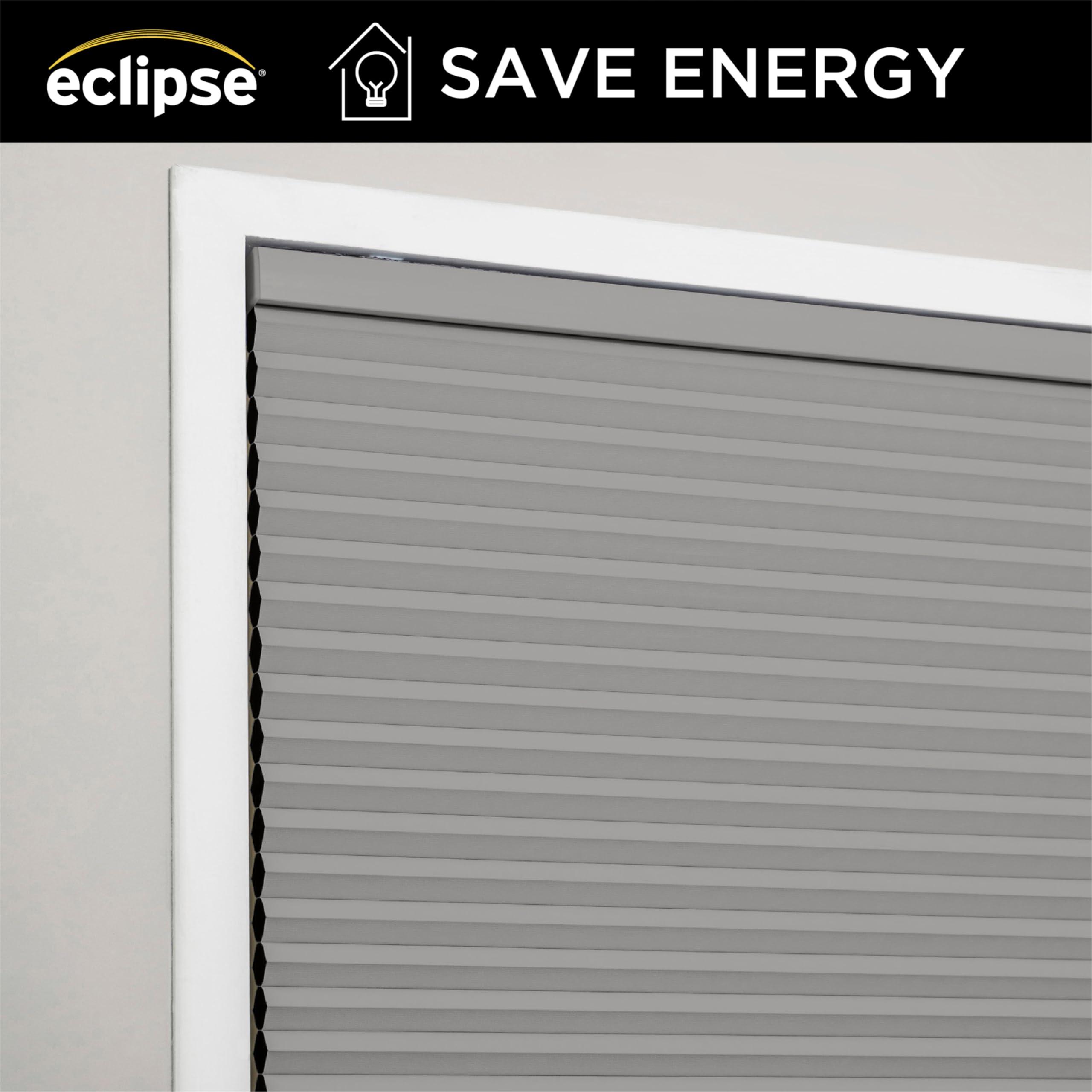 Eclipse Eclipse Blackout Cellular Window Shade - Cordless Honeycomb Shades, Stylish Window Covering, Easy Lift System, Blinds for Windows, Pet & Children-Safe, 66.5 W x 48 L, White