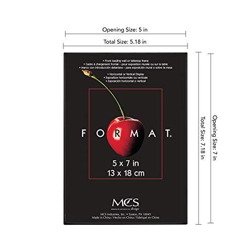 MCS MCS Format Picture Frames, Gallery Wall Frames, Black, 5 x 7, 12-Pack