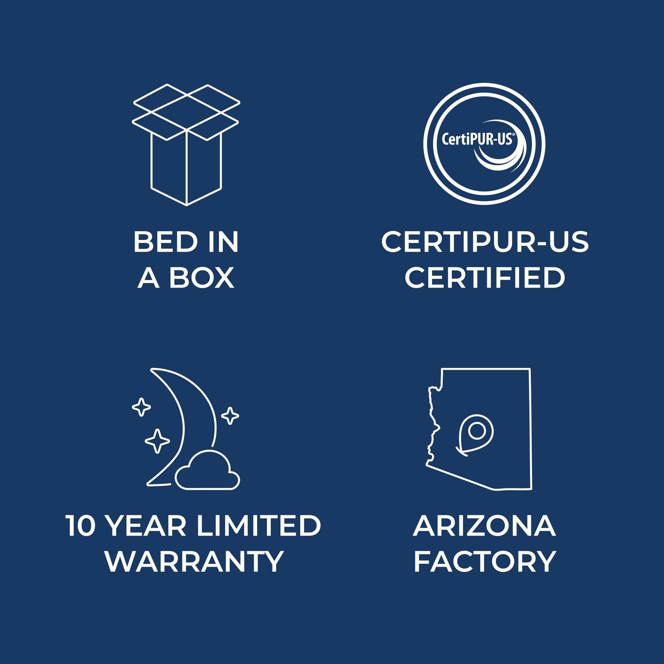 Brooklyn Bedding Brooklyn Bedding Select 8" Gel Memory Foam Hybrid Mattress, King