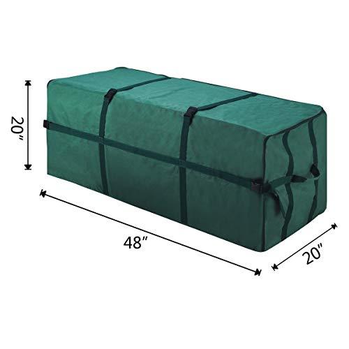 Elf Stor Elf Stor Heavy Duty Canvas Christmas Tree Storage Bag with Straps, fits up to 7.5 ft Tree, Green