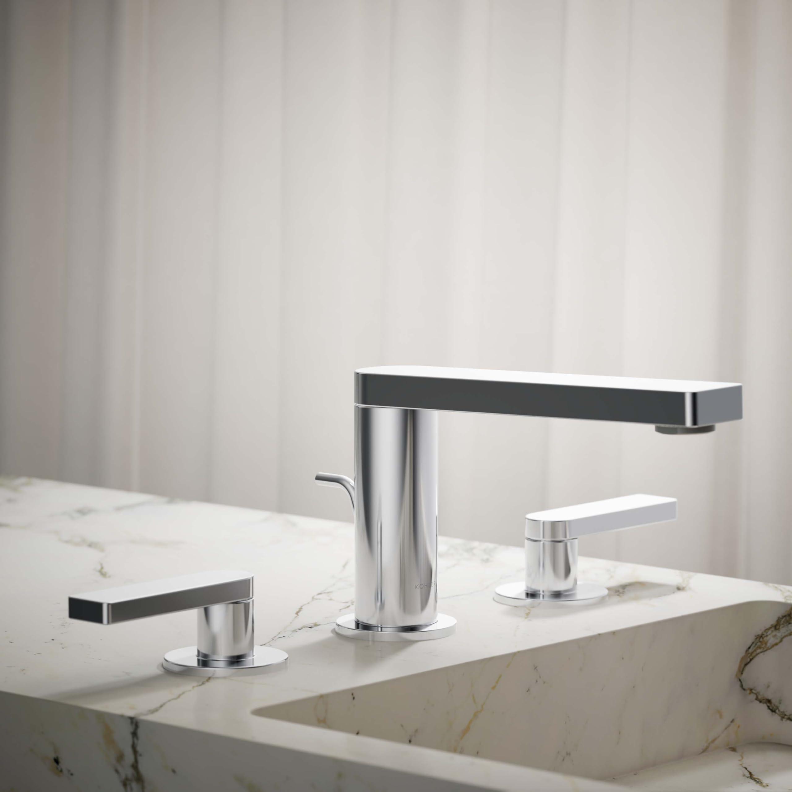 Kohler Composed Widespread bathroom sink faucet with lever handles