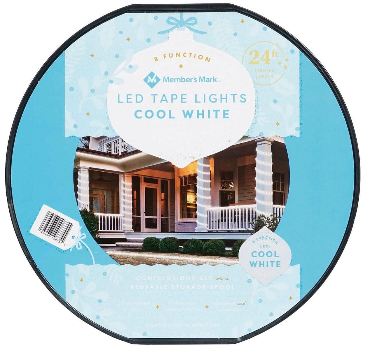 MEMBERS MARK Member\'s Mark 24\' 8-Function LED Tape Lights (Cool White)