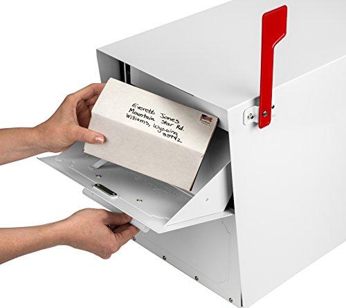 ARCHITECTURAL MAILBOXES Architectural Mailboxes Oasis Classic Large High Security Parcel Mailbox, White