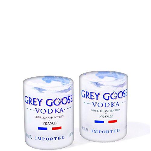 Bottles And Wood Grey Goose Vodka Bottle Rocks Glasses - Set of Two