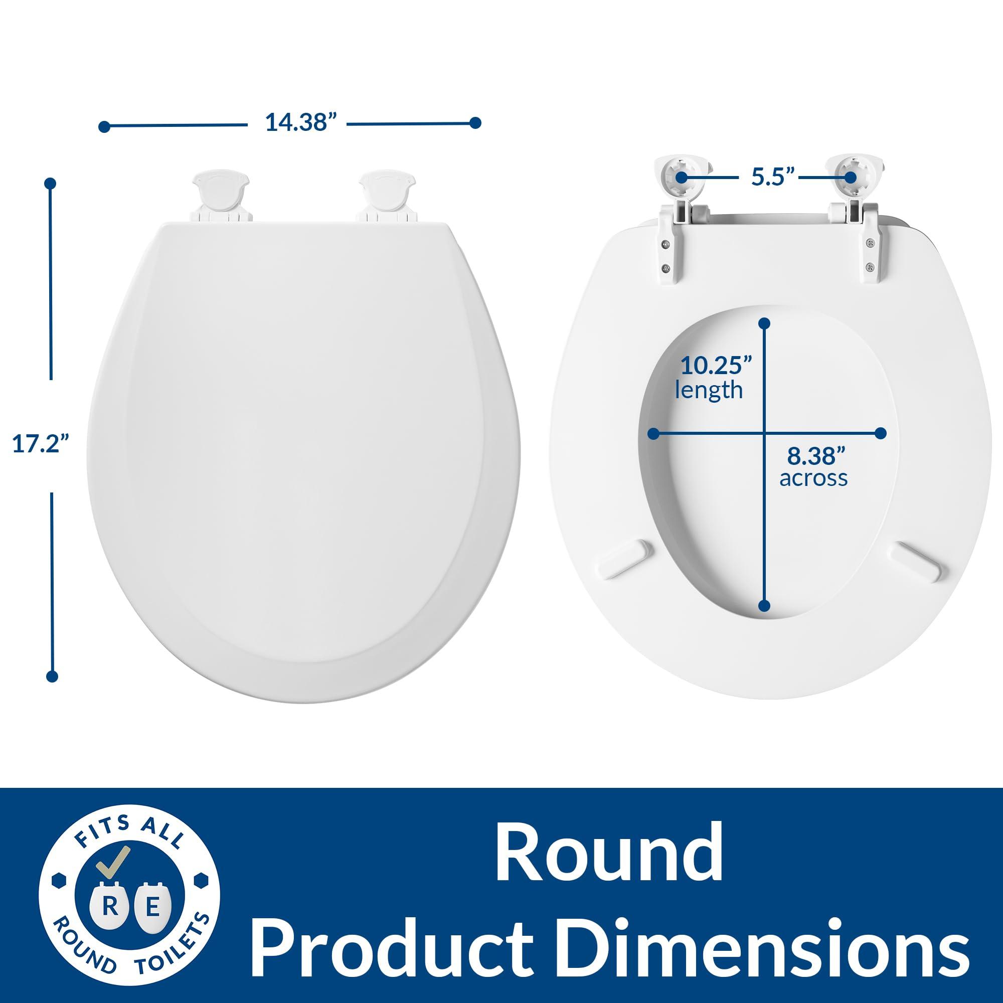Bemis Bemis 500EC 464 500EC464 Toilet Seat, 1 Pack Round, Dresden Blue