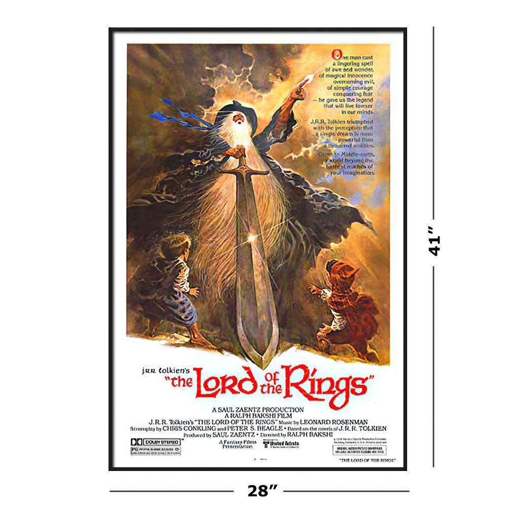 POSTER STOP ONLINE POSTER STOP ONLINE The Lord of The Rings - Framed Movie Poster/Print (1978 Animated Movie) (Size 27\" x 40\")