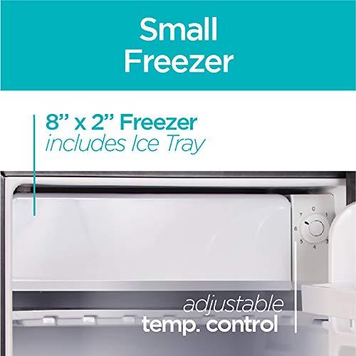 BLACK+DECKER BLACK+DECKER BCRK25B Compact Refrigerator Energy Star Single Door Mini Fridge with Freezer, 2.5 Cubic Feet, Black