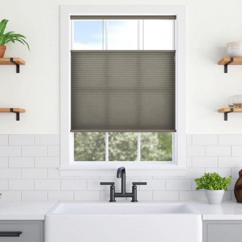 Blindsgalore Blindsgalore Cordless Top Down Bottom Up Cellular Shade Light Filtering (Taupe, 69" Width x 48" Height)