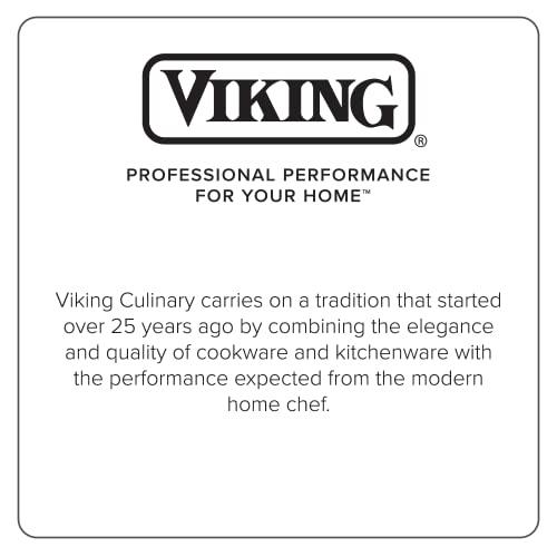 Viking Culinary Viking Culinary Contemporary 3-Ply Stainless Steel Saucepan, 2.4 Quart, Includes Glass Lid, Dishwasher, Oven Safe, Works on All Cooktops including Induction