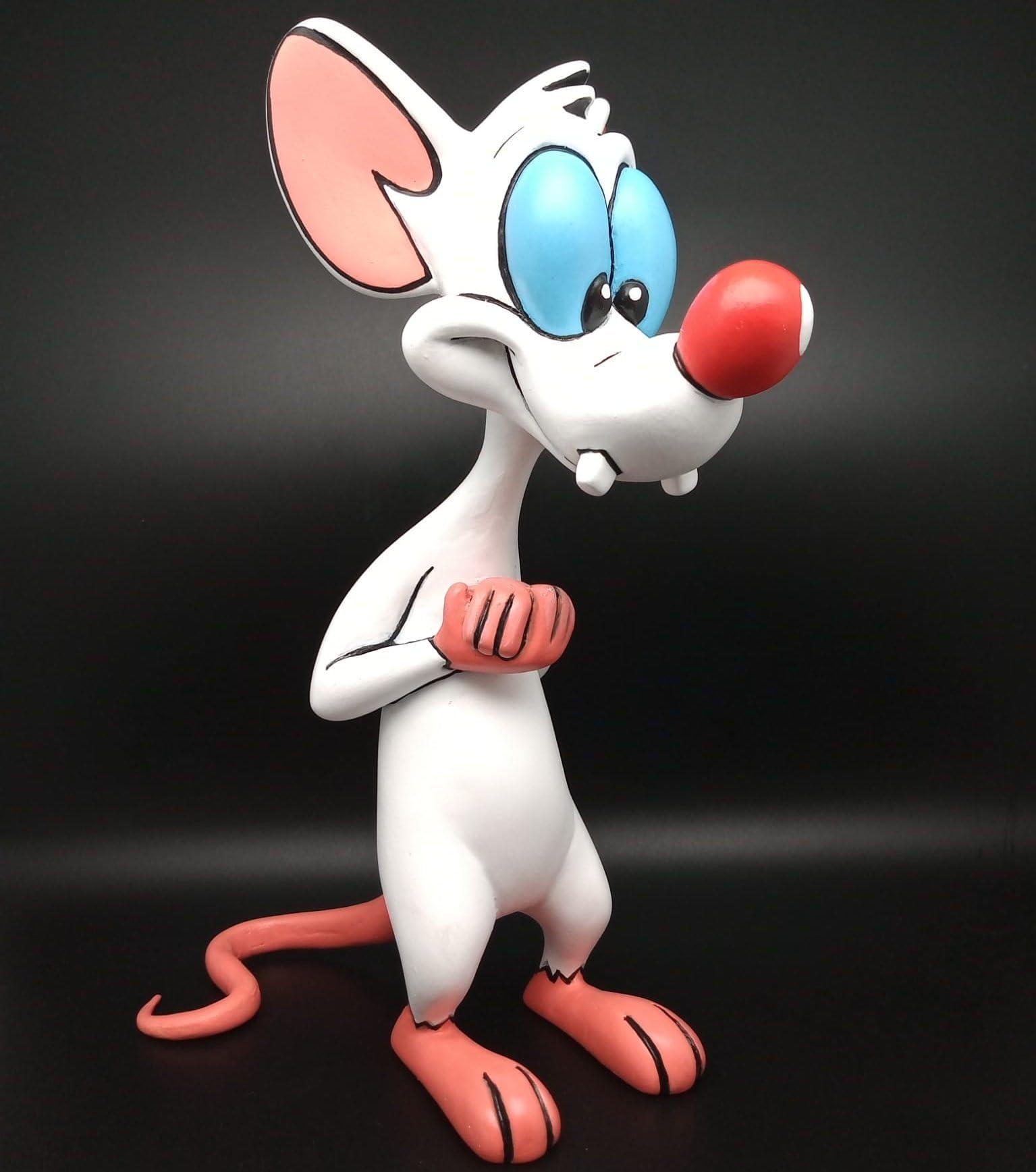 Vivian Coscia Pinky fan art sculpture, The Brain fan art sculpture, Pinky figure, The Brain figure fan art