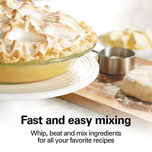 Hamilton Beach Hamilton Beach 6-Speed Electric Hand Mixer with Whisk, Traditional Beaters, Snap-On Storage Case, 250 Watts, White