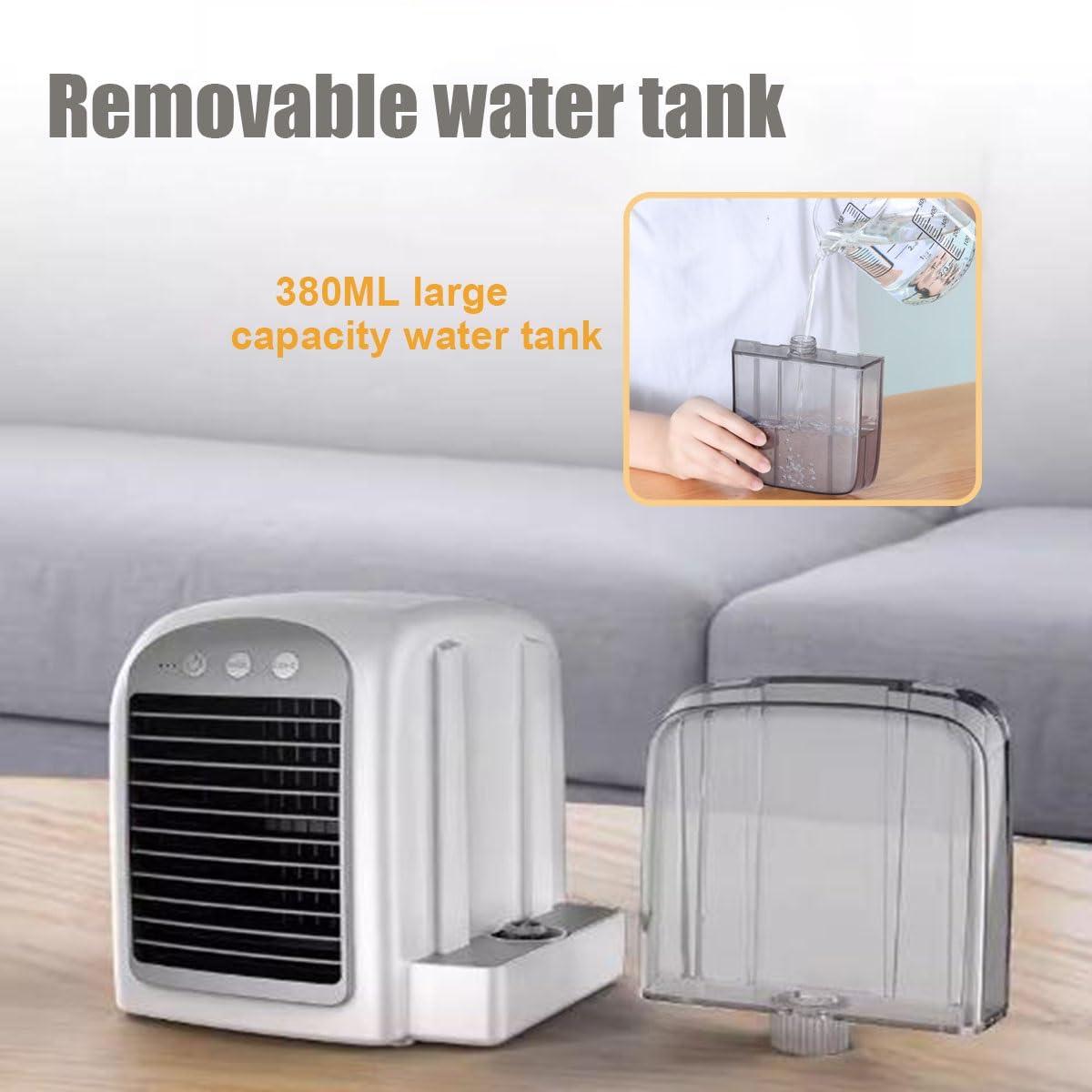 BTDGHY BTDGHY Frost Blast Pro Portable Air Chiller, Frost Blast Pro Air Conditioner, USB Rechargeable Frost Blast Pro Portable Ac, Portable Evaporative Air Cooler for Room, Bedroom, RV(Pink)