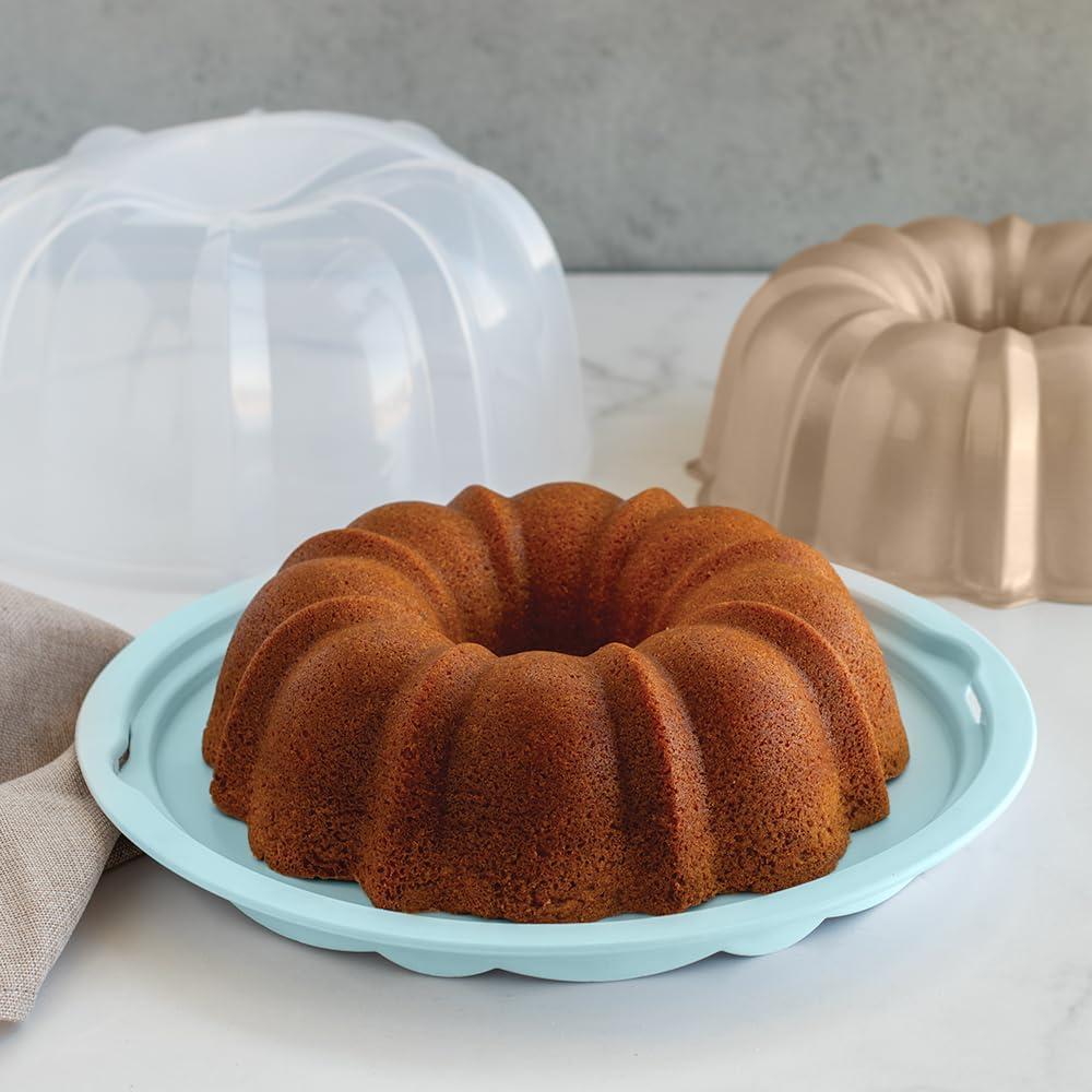 Nordic Ware Nordic Ware Formed Orginal Bundt with Translucent Keeper, 12 Cup, Golden Hour
