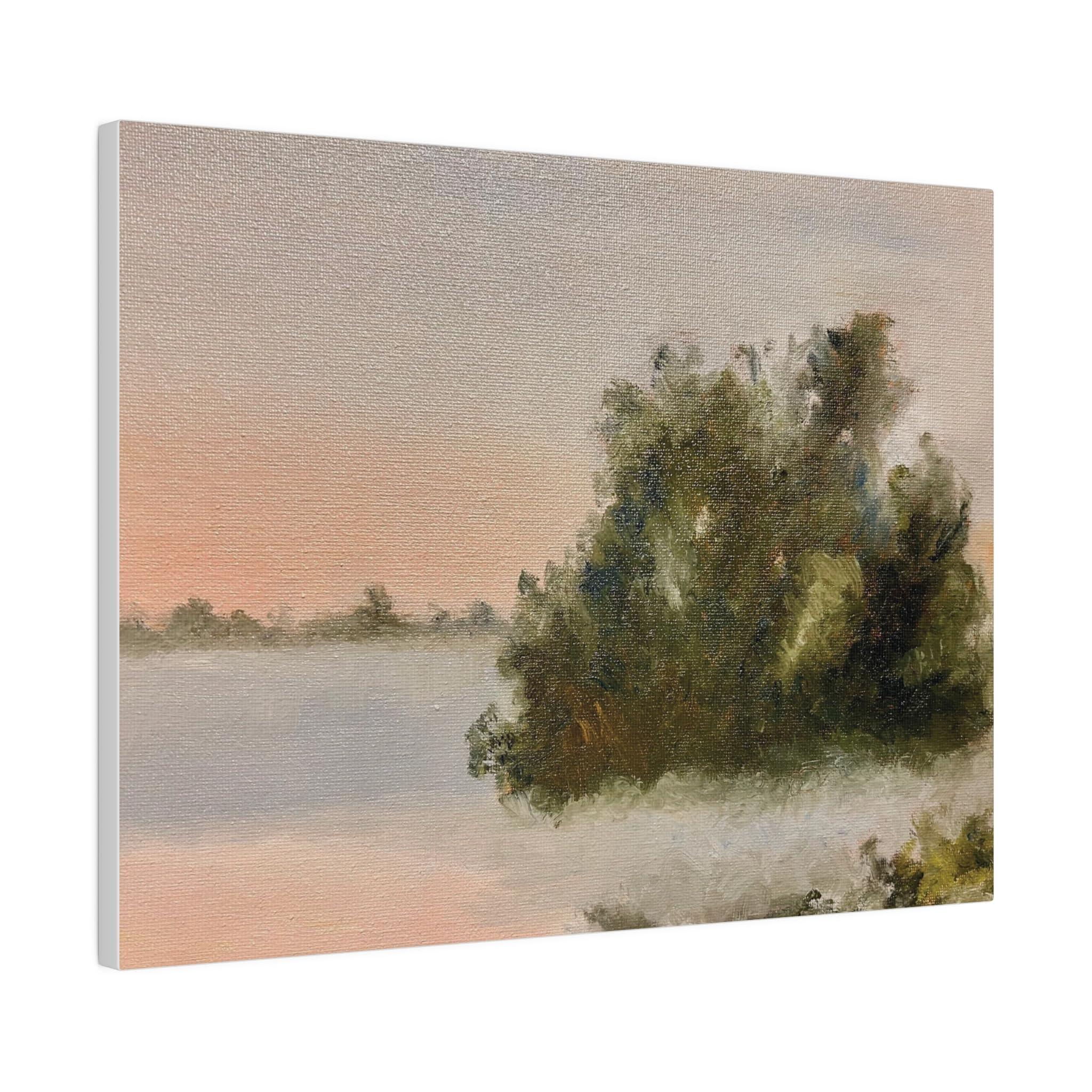 GENERIC Canvas Print | Foggy Morning, West Branch Forest Preserve, DuPage County, Illinois | Art Print, Matte, Stretched, 0.75 in.