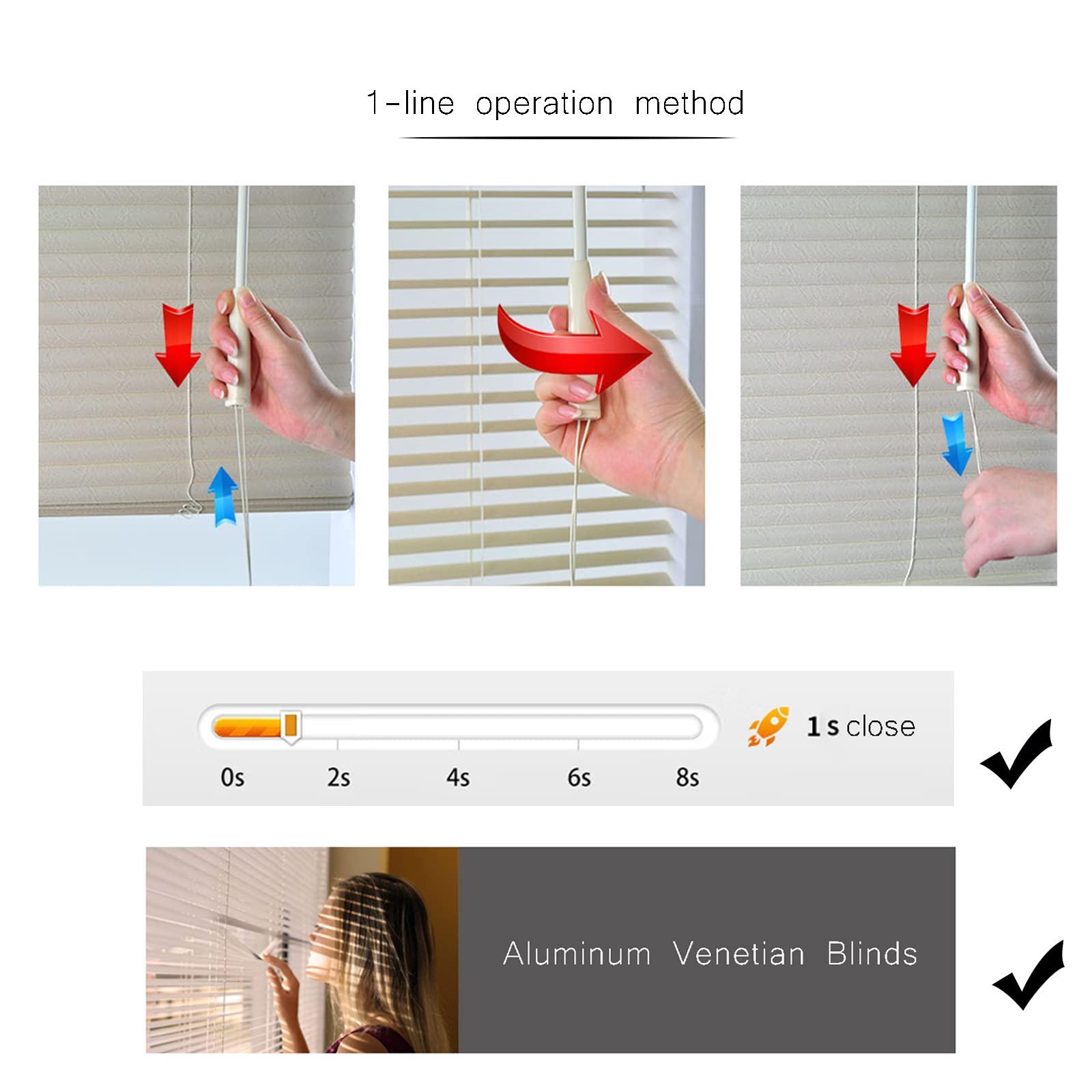 QWEASDF QWEASDF Aluminum Mini Blinds, Window Shades, Custom Horizontal Window Blinds Cut to Size Room Darkening Venetian,Blinds for Windows, Home Office Kitchen, Easy to Clean,W190xH220cm/75x86.6in