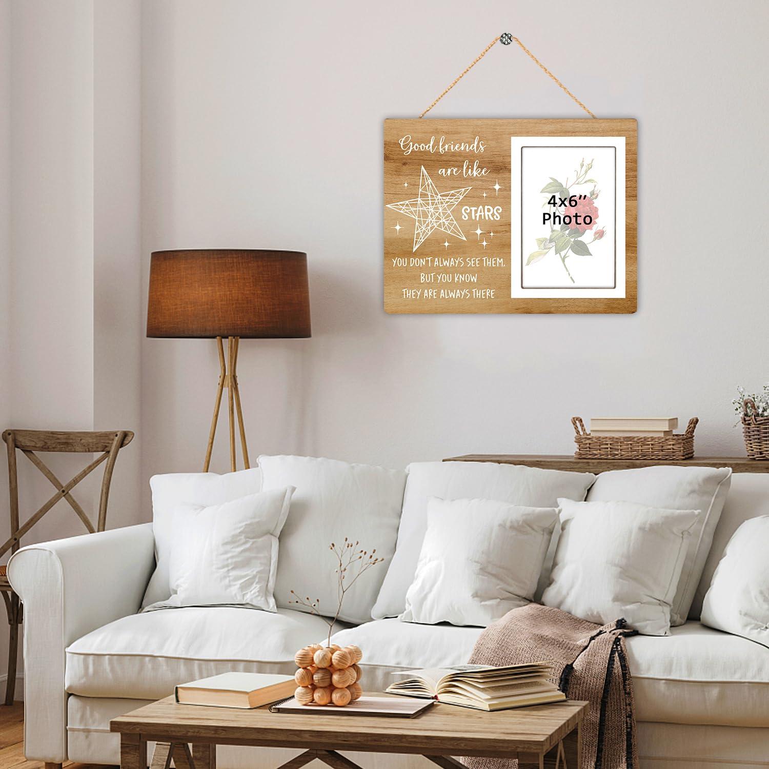 Itsoly Itsoly Good Friends Photo Frame, Good Friends Picture Frame, Unique Birthday Gift for Friends, Graduation Gifts for Her Him, Going Away Gifts for Friends Photo 4x6Inch12P119