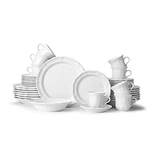 Mikasa Mikasa French Countryside 40-Piece Dinnerware Set, Service for 8, White