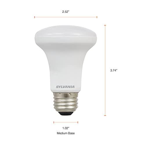 OSRAM SYLVANIA LED Flood R20 Light Bulb, 50W=5W, 10 Year, 325 Lumens, E26 Medium Base, Dimmable, 2700K, Soft White - 2 Pack (73993)