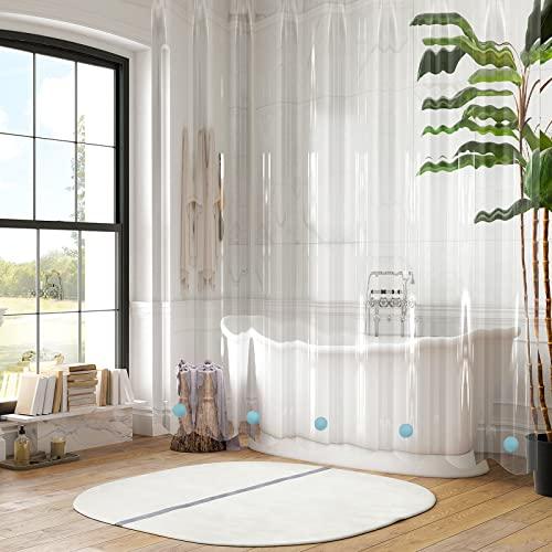 VANZAVANZU VANZAVANZU 5 Pairs Shower Curtain Weights, Silicone Wrapped Magnets, Heavy Duty Magnets Prevent Curtain Liner from Blowing, Rust-Free, Blue