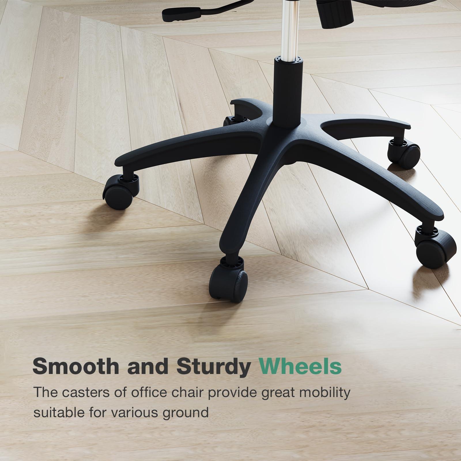 Novilla Novilla Ergonomic Office Chair, Desk Chair Breathable Mesh Office Chair, High Back Mesh Gaming Chair with Flip-up Armrests, Office Chair Ergonomic Desk Chair, Black