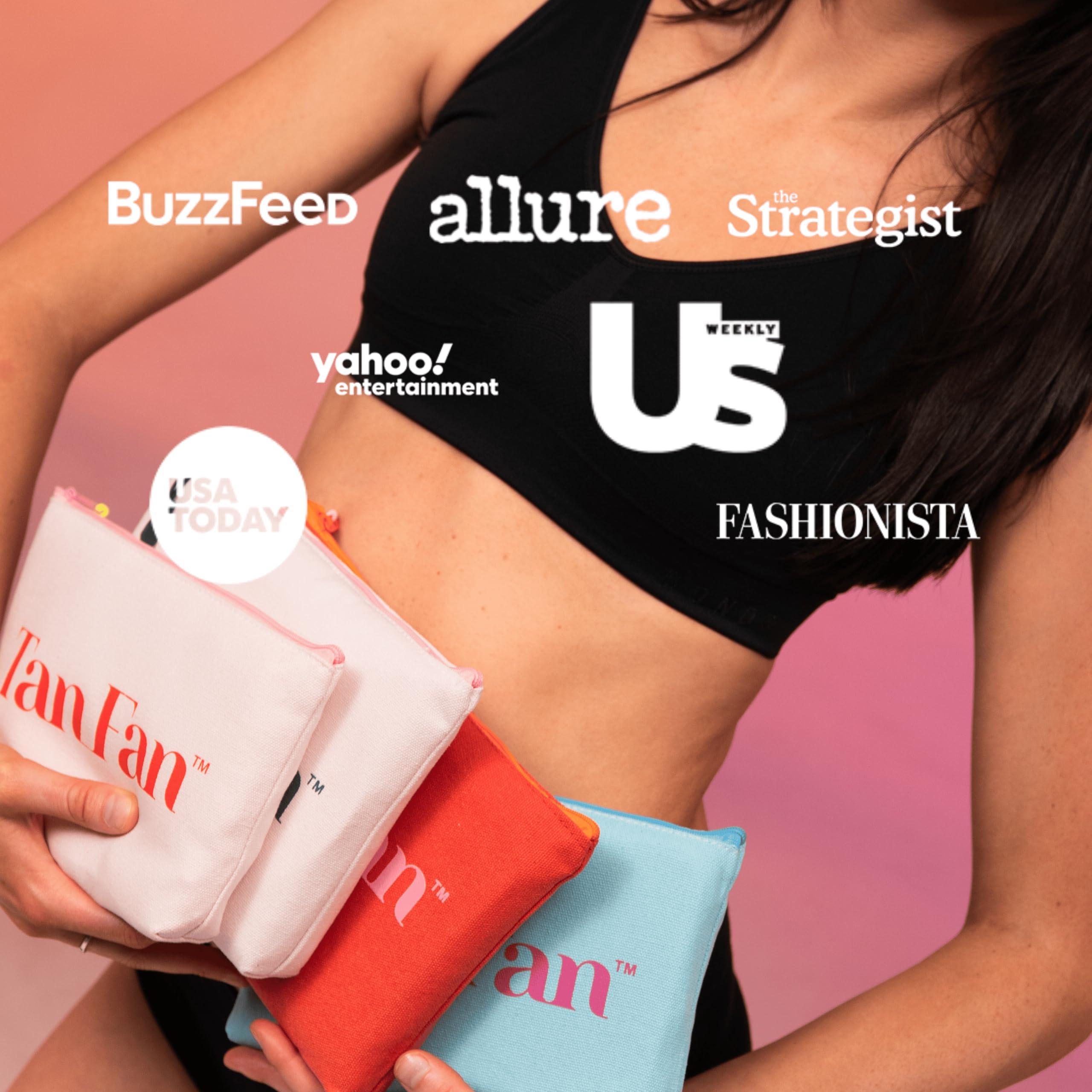 Tan Fan Tan Fan Self Tan Sleep Sac - Keep Sheets Clean from Self Tanner Stains - 100% Cool Silky Lightweight Poly - Wont Transfer Rub or Absorb Tanning Lotion - Roomy Breathable Large w Foot Openings (Pink)