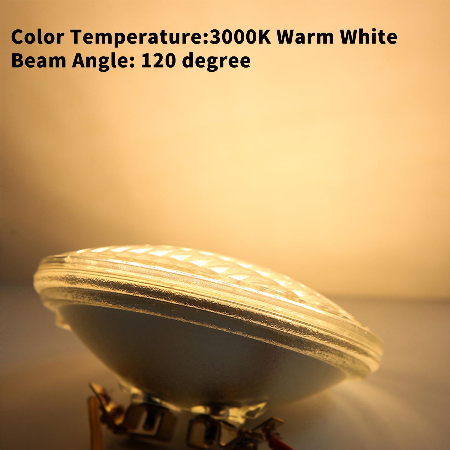 Goehiaul Goehiaul PAR36 LED Landscape Bulbs 6W 3000K Warm White, AC/DC12V, 700Lumens, PAR36 LED Bulb 36W Halogen Equivalent, PAR 36 LED Light Water Resistant (1 Pack)