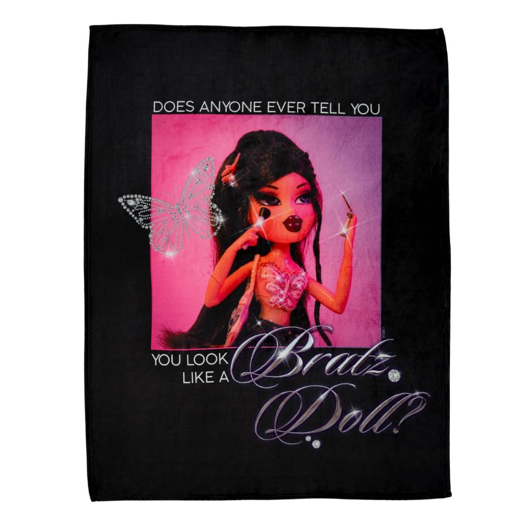 Franco Franco Collectibles Bratz Bedding Super Soft Plush Silk Touch Throw, 46 in x 60 in, (Officially Licensed Product)