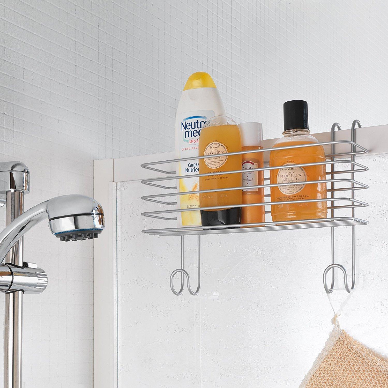 Metaltex USA Metaltex Hanging Basket Radius, Metal, Silver, 33 x 13 x 25 cm