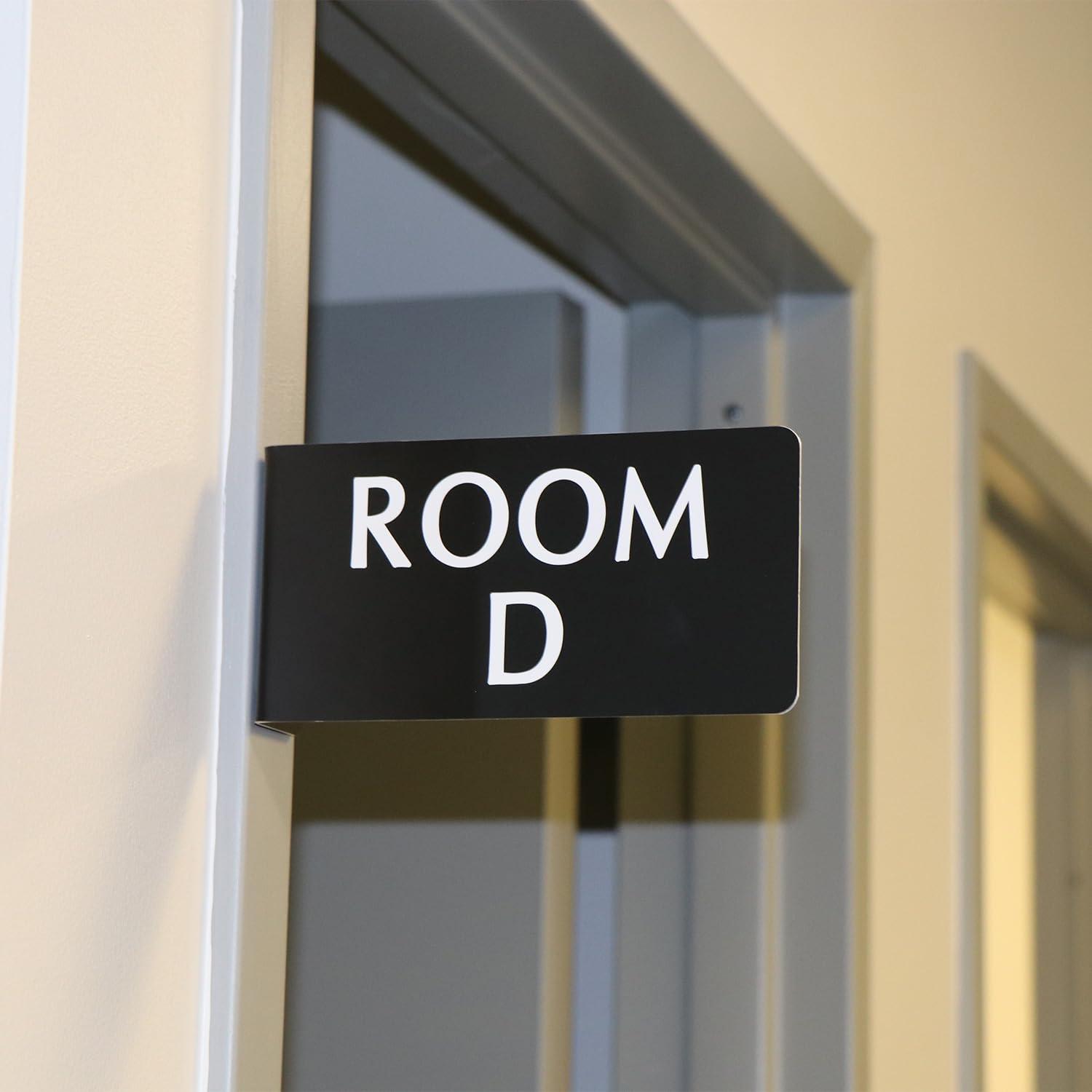 SmartSign SmartSign Horizontal Warehouse Aisle Sign - Custom, 4 x 8 inch, 2-Sided L-Shaped Engraved Markers for Racks/Shelves/Walls/Corridors, ABS Plastic, Pre-drilled Holes, Choose Color, Made in USA