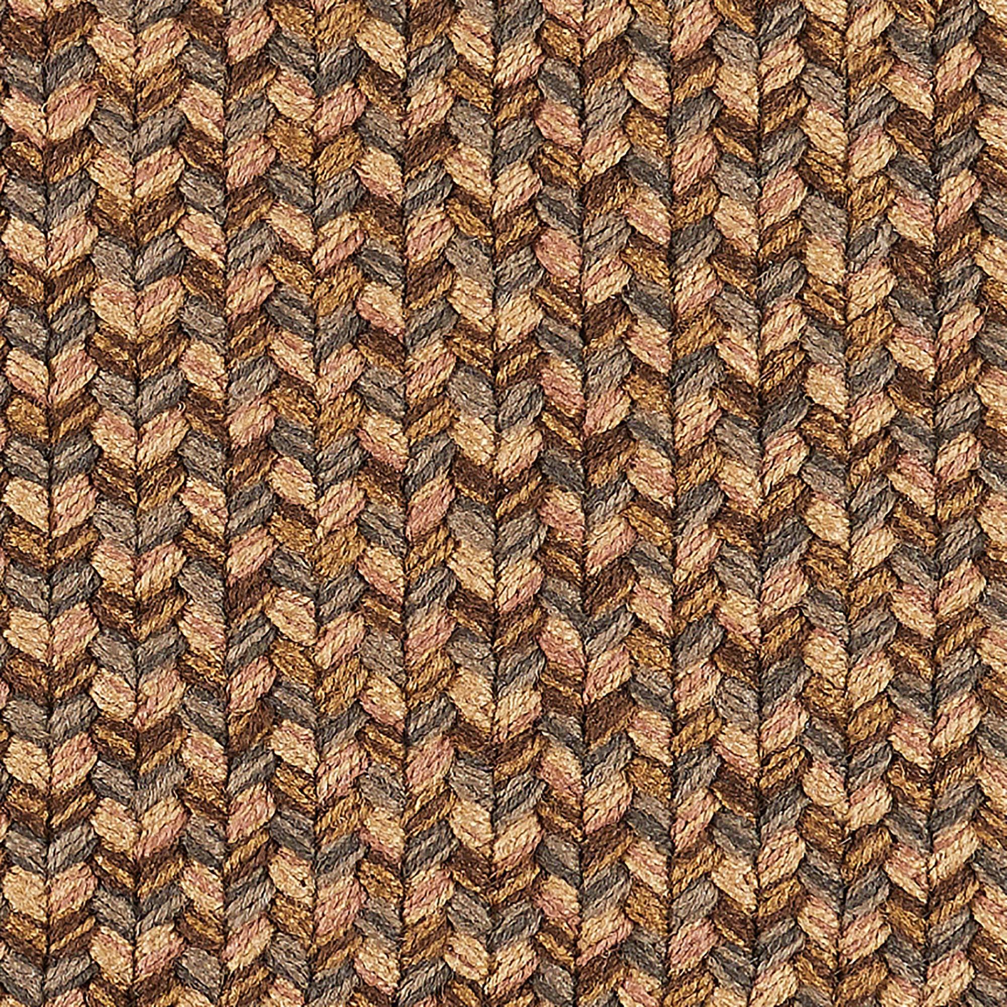 Super Area Rugs Super Area Rugs Braided Rug Sanibel Indoor/Outdoor Braided Classic American Made Carpet, Brown, 7' x 9' Oval
