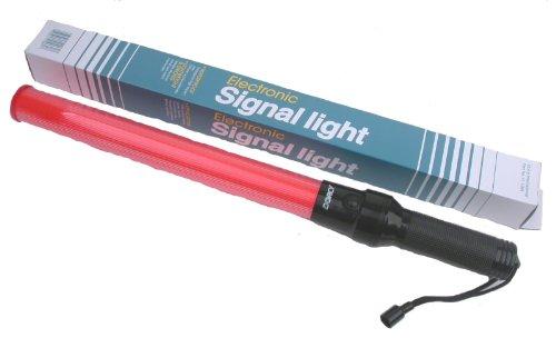 Dorcy Dorcy 20-Lumen 12-Inch LED Signal Wand Flashlight with Wrist Strap Lanyard, Orange (41-1061)