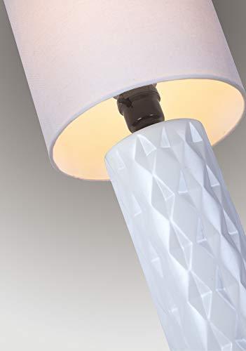 Lite Source Lite Source Mini Table LAMP, Gold Ceramic/White Linen Shade, E27 A 60W LS-23202GOLD