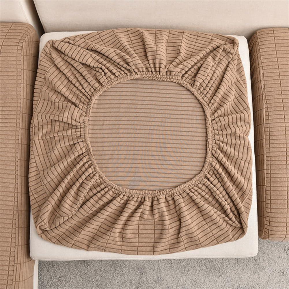 vctops vctops Magic Sofa Cover Anti Slip Stretch Couch Covers Wear-Resistant Slipcover with Elastic Bottom L Shape Sofa Slipcover Furniture Protector, 1 Piece (Camel,Medium)