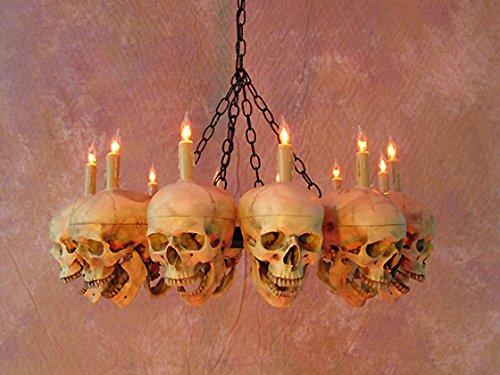 Skeletons And More Skeletons And More Skull Chandelier w/ 12 Skulls
