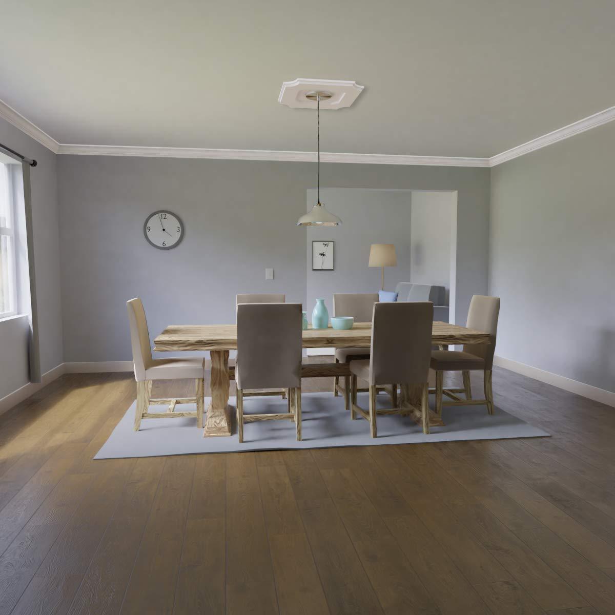 Ekena Millwork Ekena Millwork CMP24LE-02000 Locke Architectural Grade PVC Contemporary Urethane Ceiling Medallions 24\"OD x 2\"ID x 14 1/4\"C x 1\"P