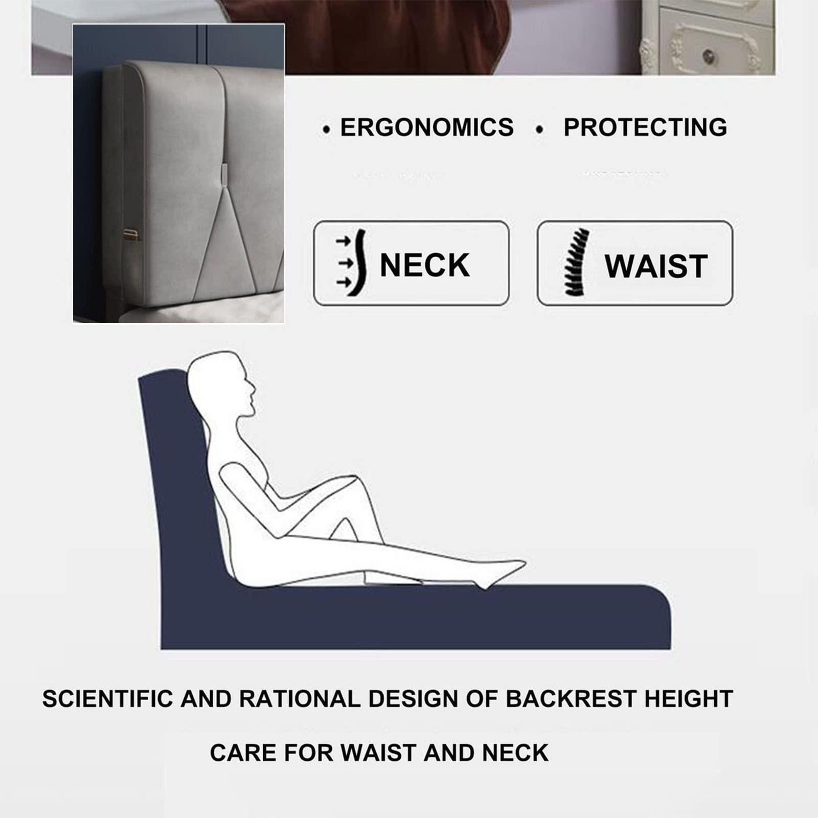 ZZYY Bed Headboard Queen Size Tufted Button Upholstered Headboard Modern Wipeable Technical Cloth Full Size Headboards for Home Bedroom - Back Tape Installation,Deep grey,59"/150cm(Queen)