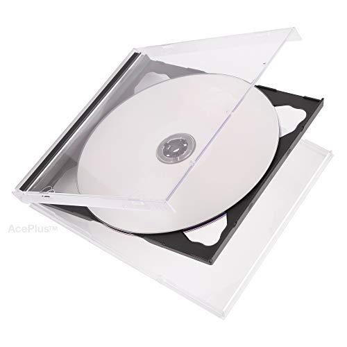 AcePlus AcePlus Double 2-Disc Black CD Jewel Cases in 10.4mm Standard Thickness Assembled (10-Pack)