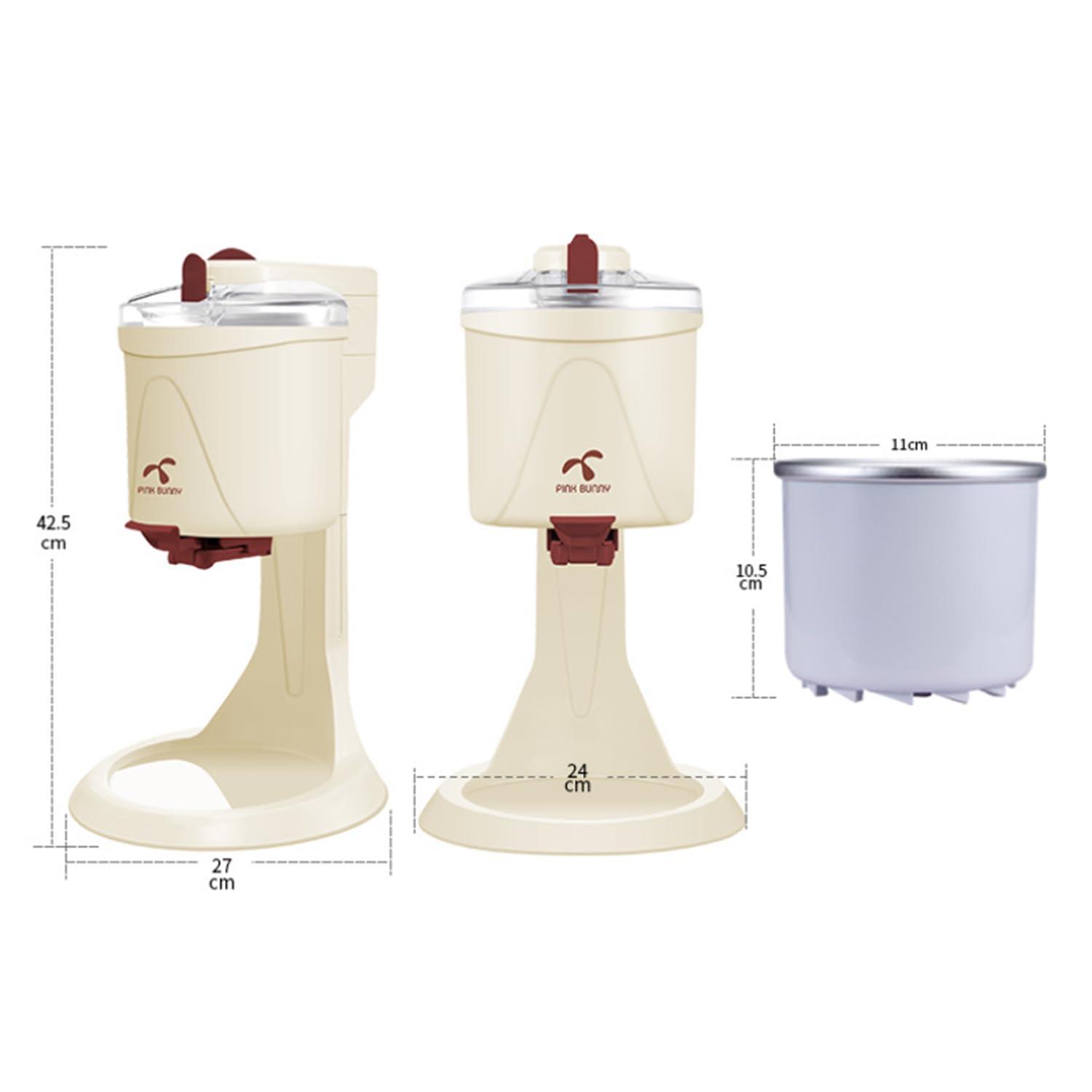 SOYPAX Soft Serve Ice Cream Machine, Home DIY Kitchen Automatic Mini Fruit Soft Serve Ice Cream Machine, Healthy, Simple One Push Operation