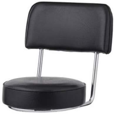 Bar Stool Replacement Seat, Black Open Back W/ Chrome Frame, (ROY 7715 S BLK) Royal Industries image-1