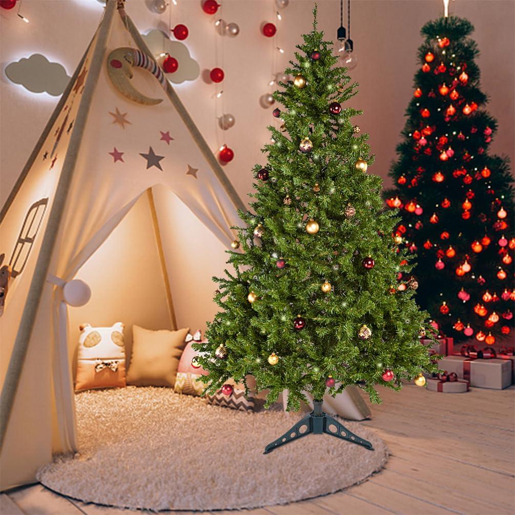 Ciieeo Ciieeo 4Pcs Christmas Tree Stand 20cm Artificial Tree Stand Xmas Tree Base Stand Christmas Tree Holder Plastic Legs Replacement Small Xmas Tree Base Holder for 1.5m Tree